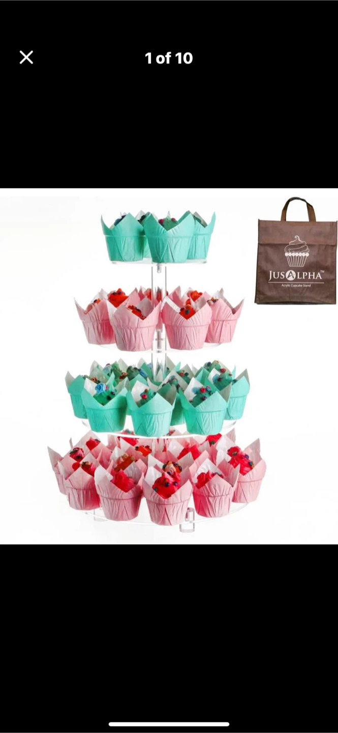 JusAlpha 4-Tier Acrylic Cupcake Stand - photo 5