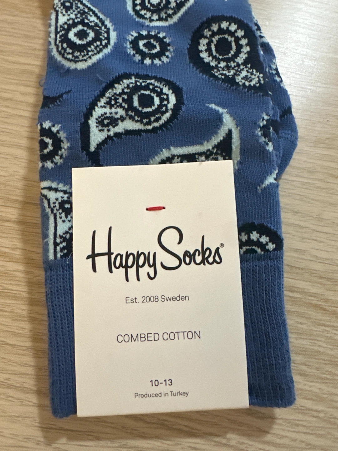 New Happy Socks Paisley Pattern Blue - photo 2