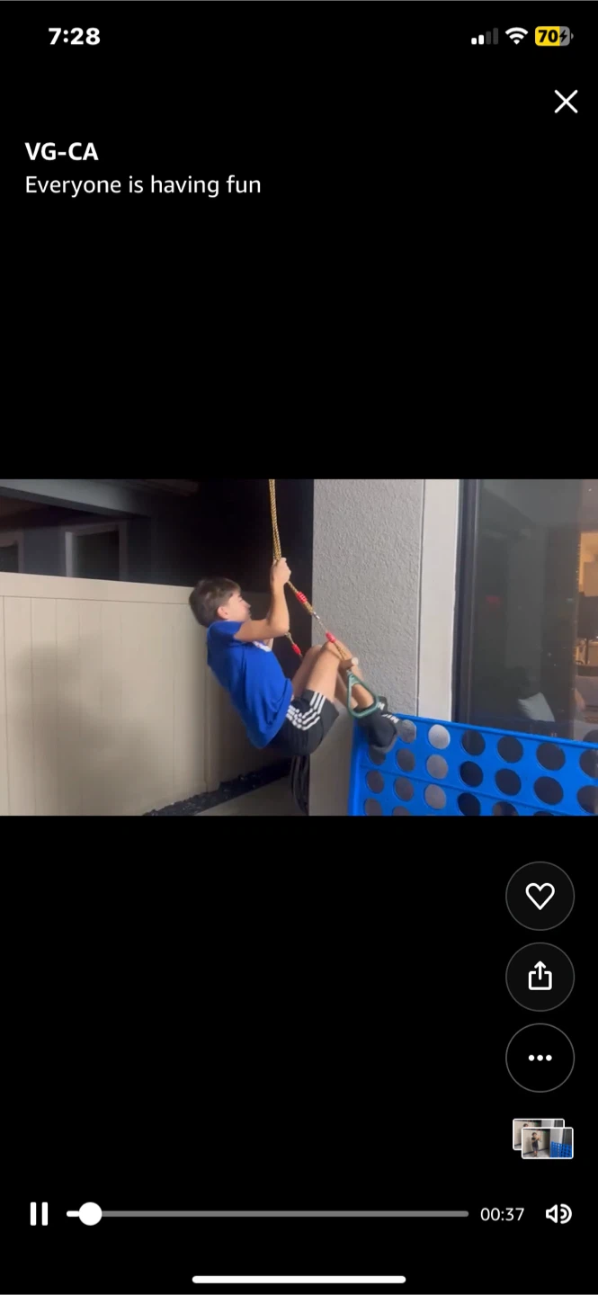 Kids Wooden Trapeze Swing Bar with Rings - photo 5