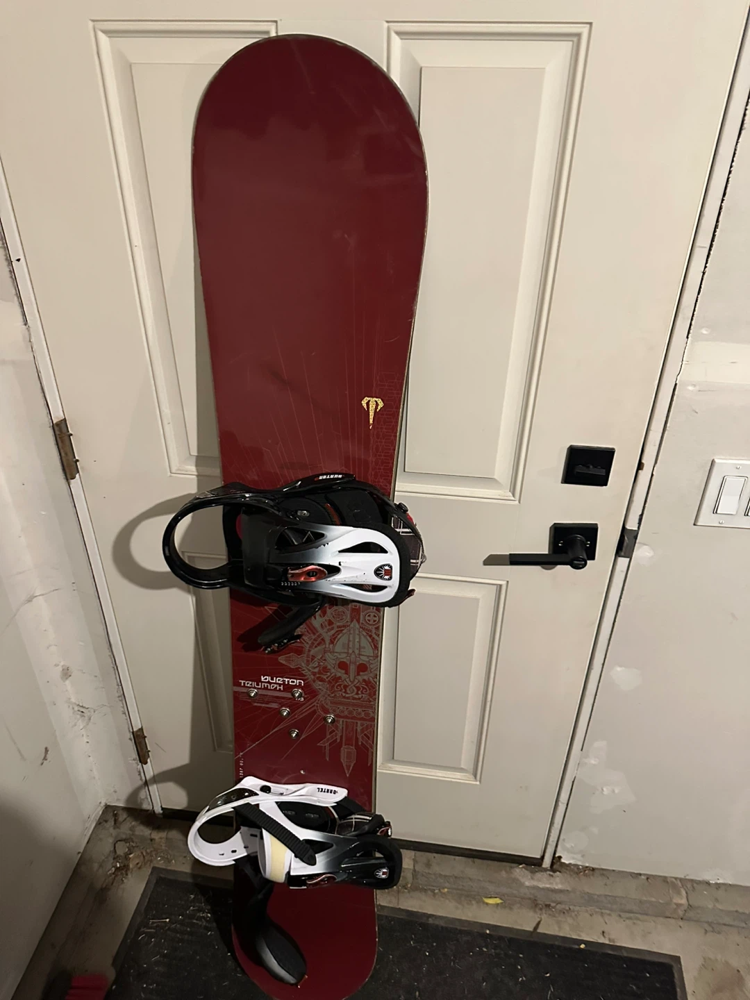 Burton triumph 173 w/Cartel bindings, padded board bag