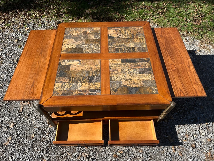 Riverside Medley Stone & Wood Coffee Table (CAN DELIVER) - photo 4