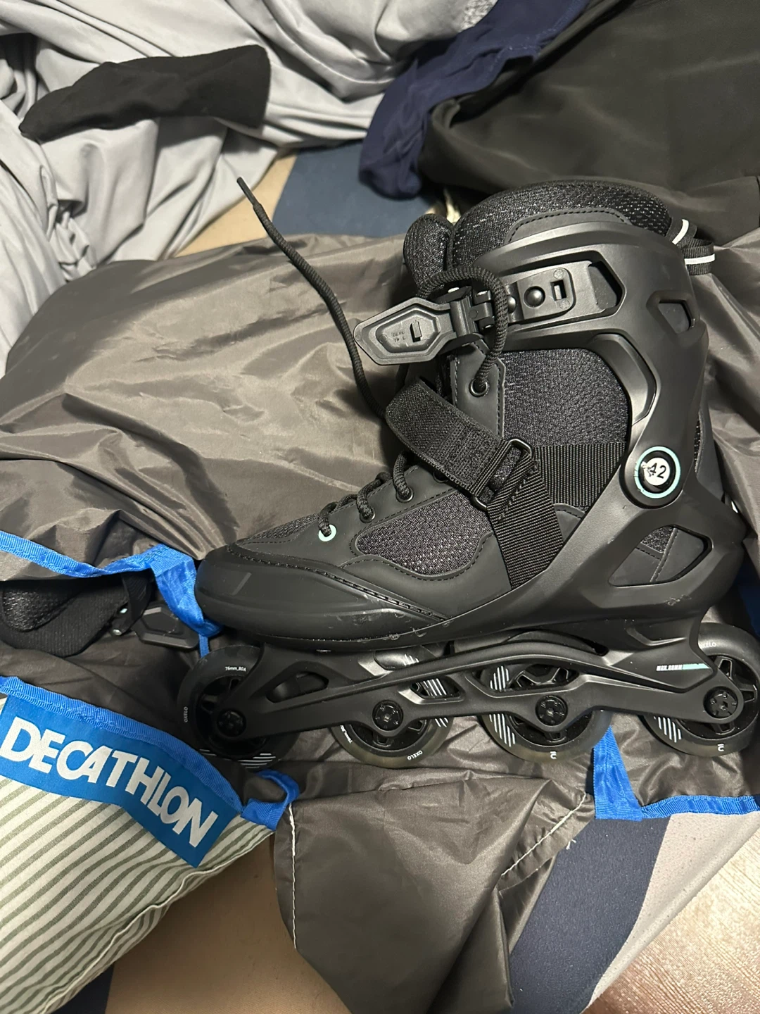 Oxelo Inline Skates Black Size US 10.5