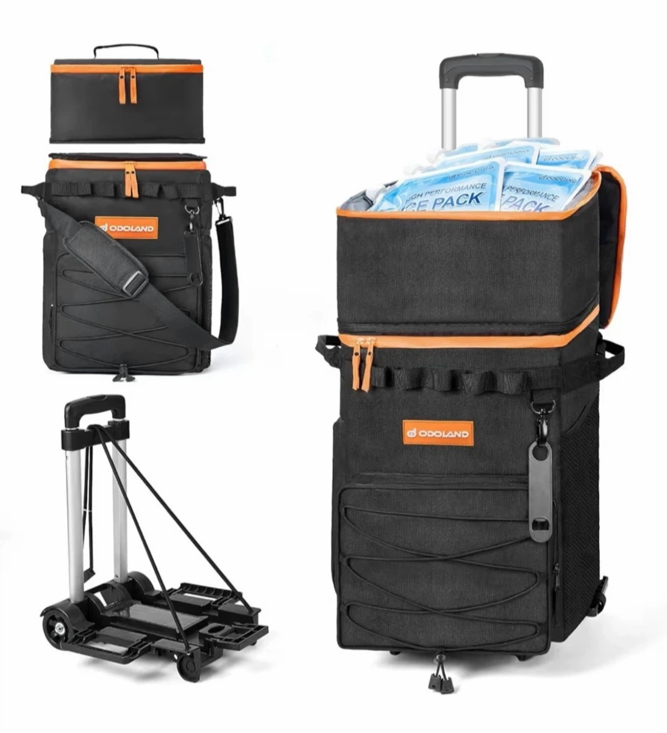 72 Can Soft Cooler with Wheels Collapsible Ice Chest