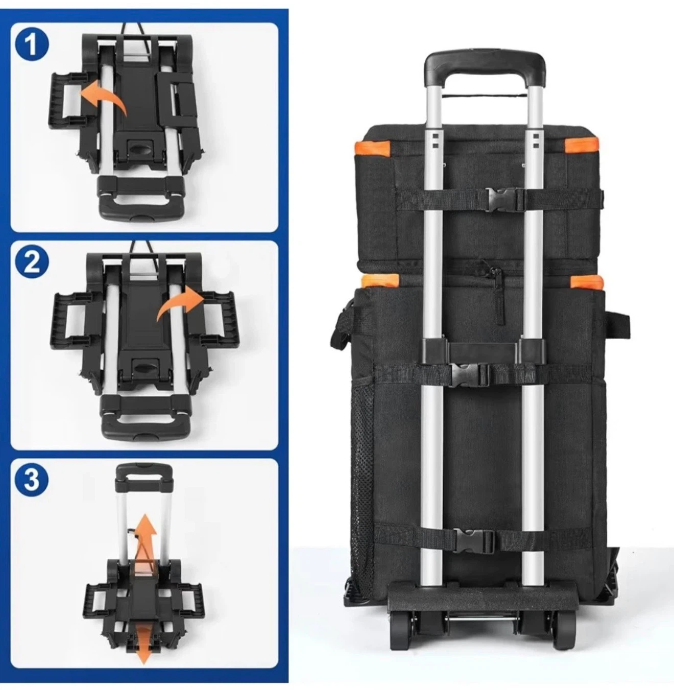 72 Can Soft Cooler with Wheels Collapsible Ice Chest - photo 3