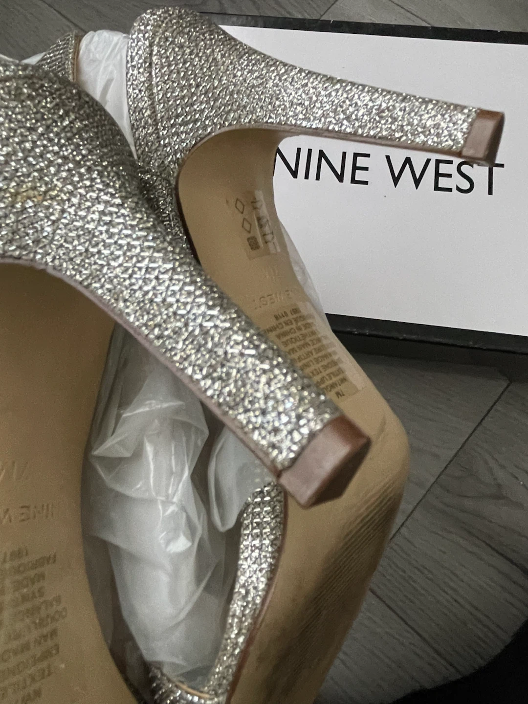 Nine West Silver Heels -  Size 7M - photo 4