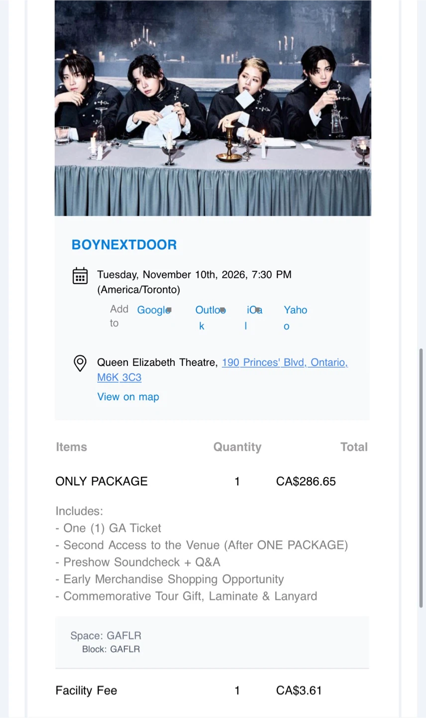 BOYNEXTDOOR Concert Ticket - ONLY PACKAGE - photo 2