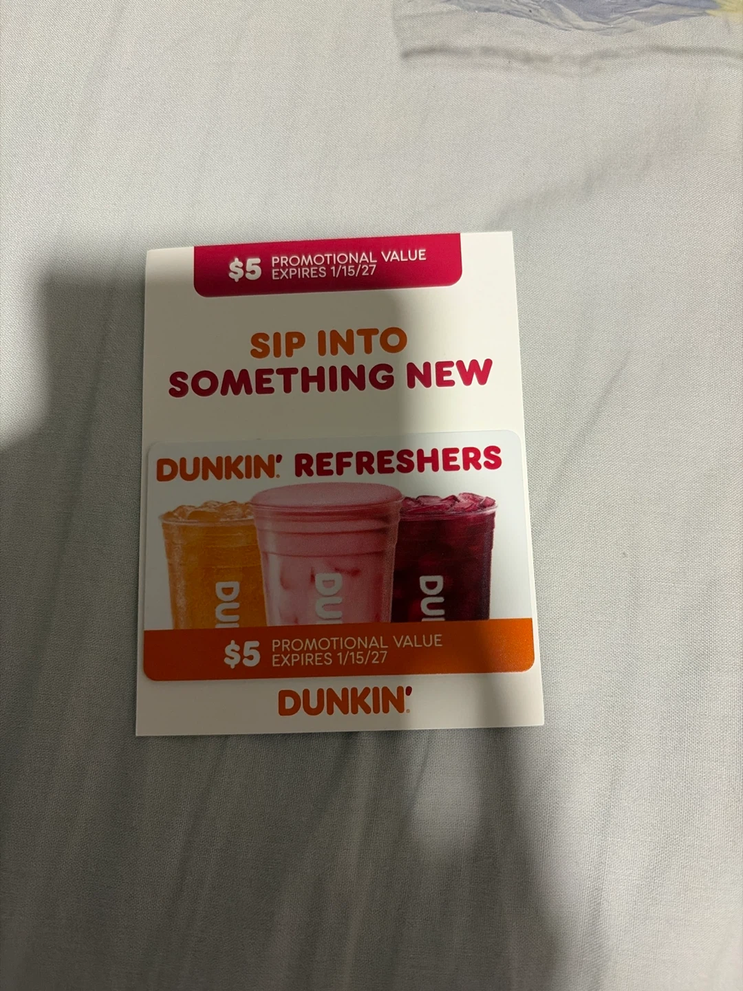 Dunkin' $5 Gift Card