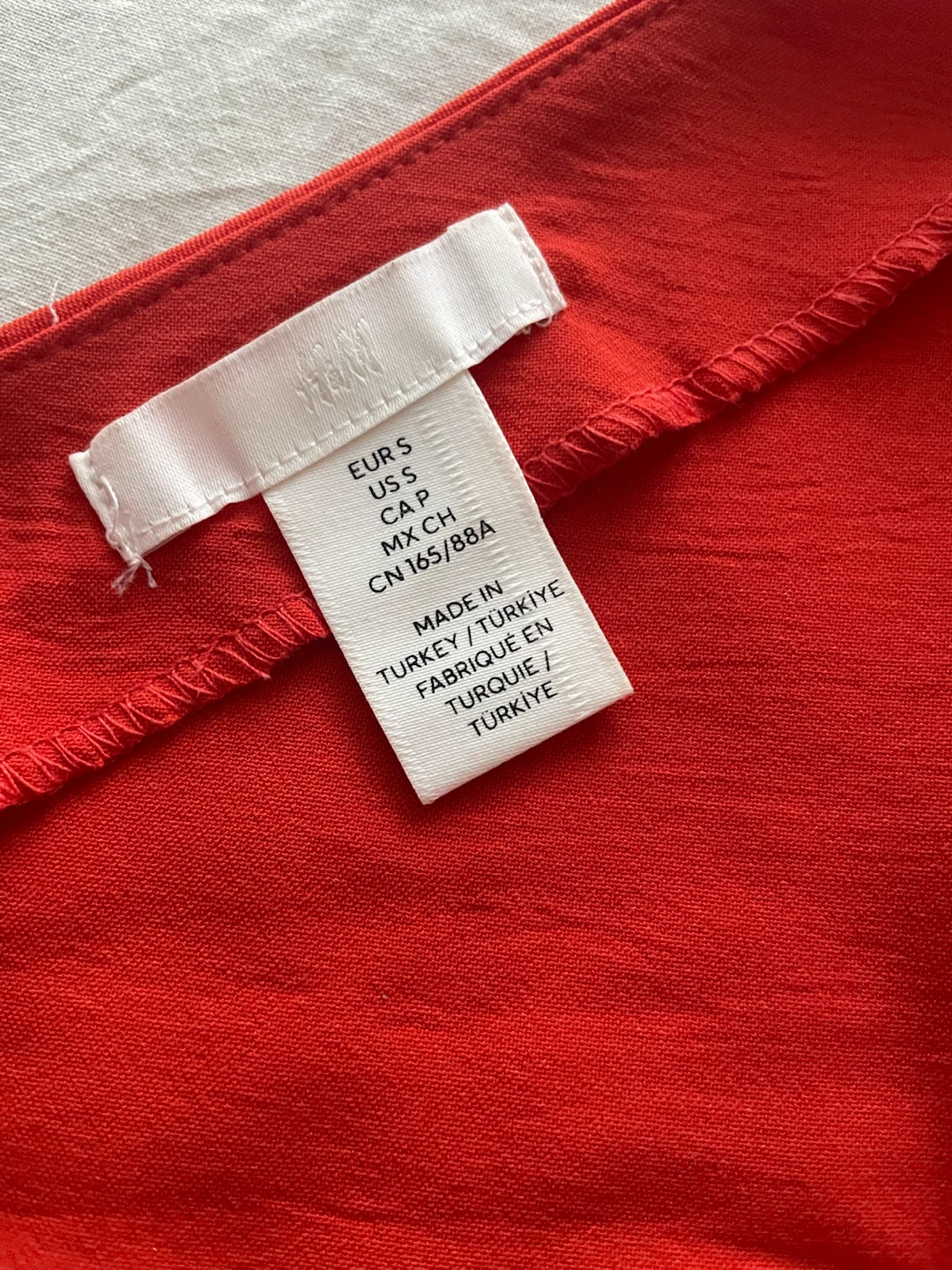 H&M Orange Red One-Shoulder Dress - photo 2