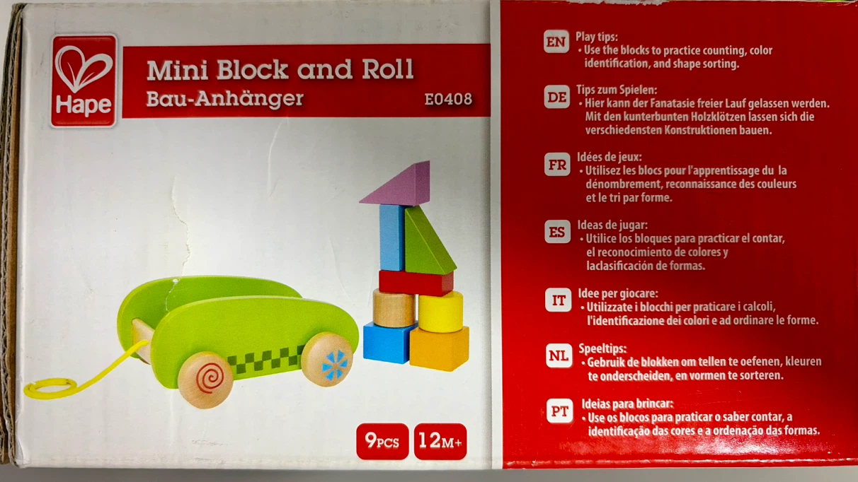 Hape Mini Block and Roll from Switzerland - photo 3