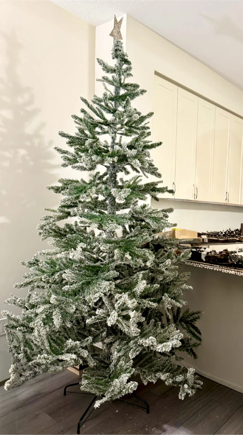 Flocked Artificial Christmas Tree