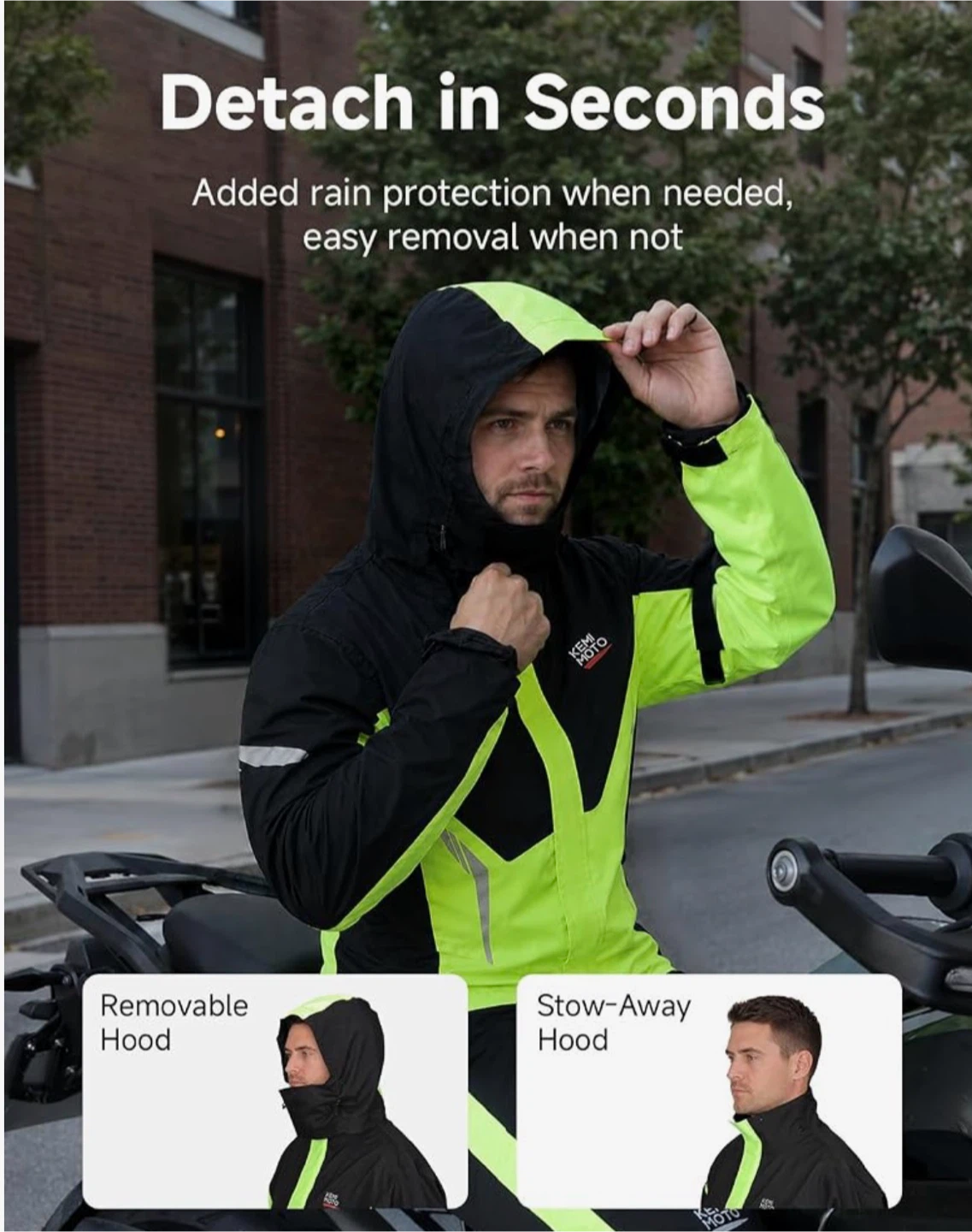 Kemimoto Motorcycle Rain Suit - photo 3