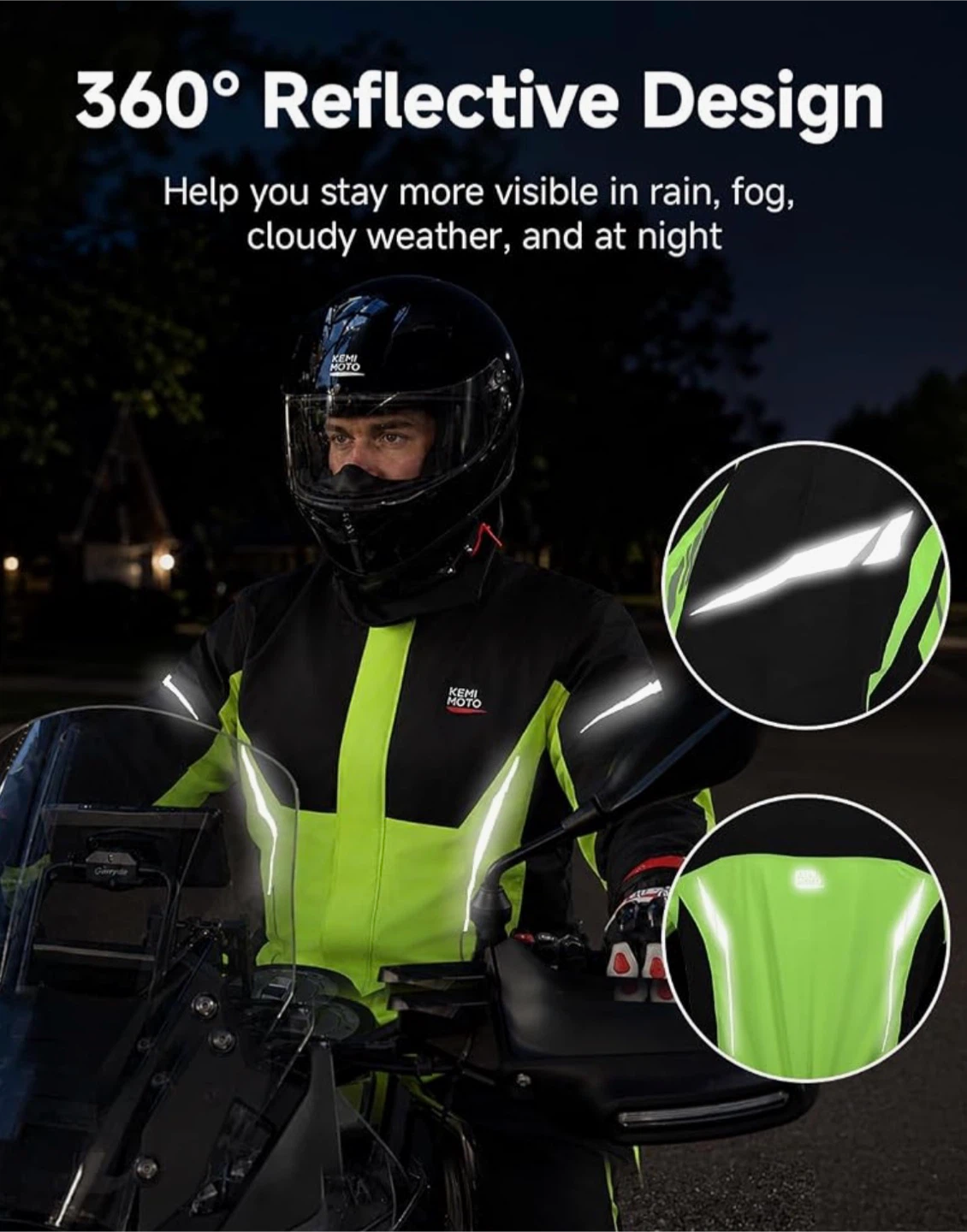 Kemimoto Motorcycle Rain Suit - photo 5