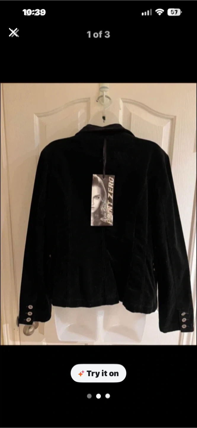 Point Zero Black Corduroy Blazer - photo 2