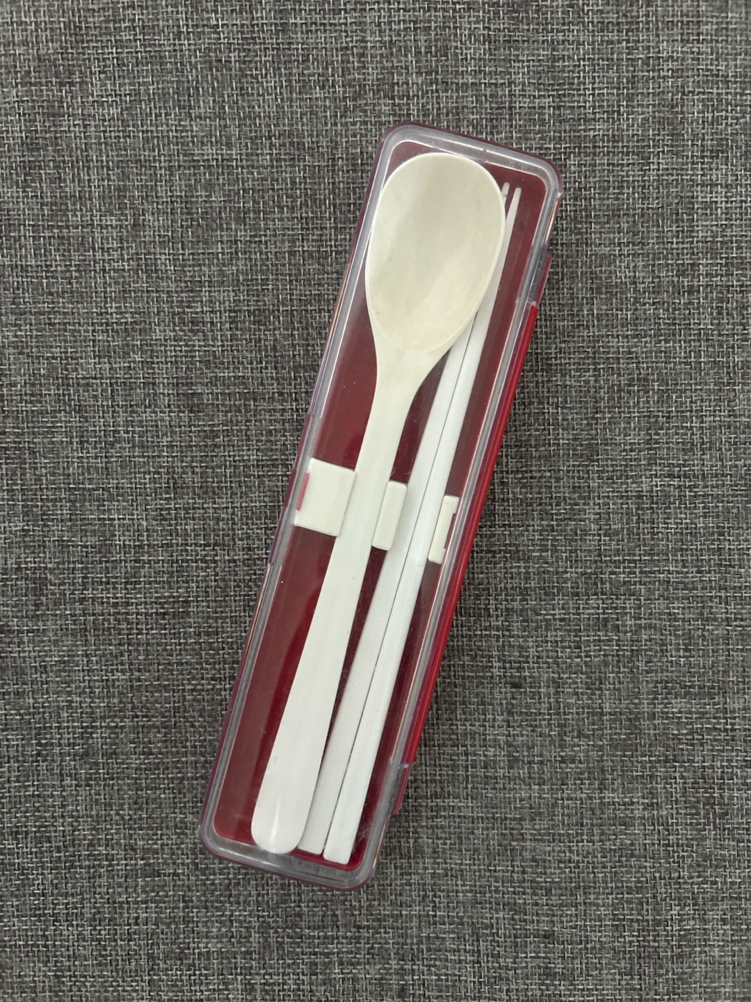 Portable spoon and chopsticks set