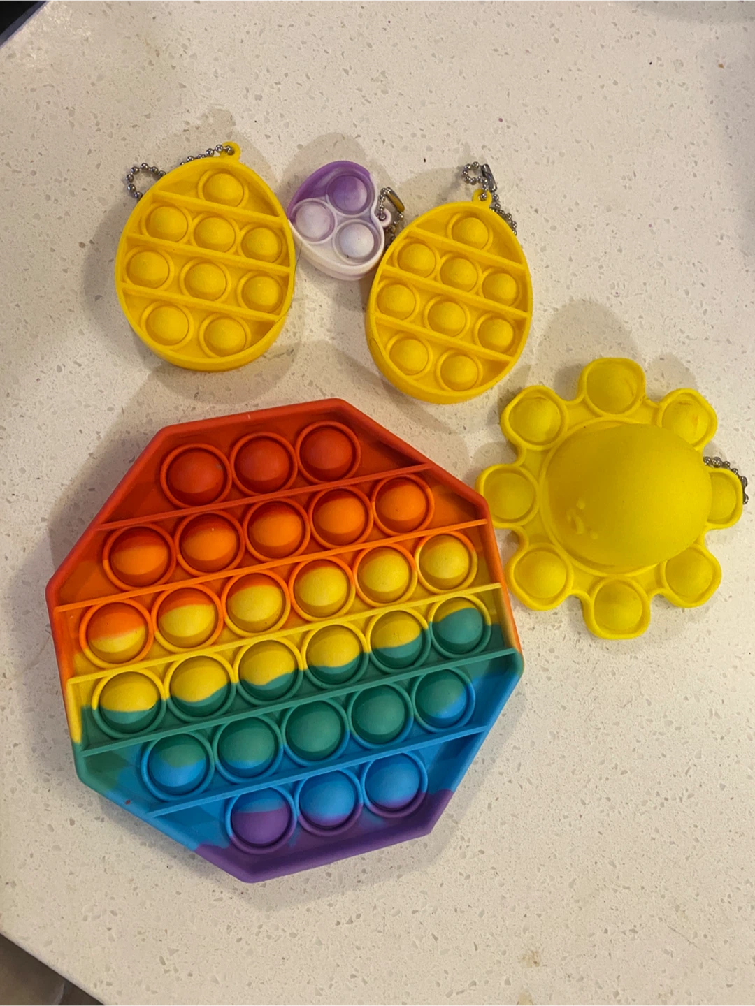 Set of 5 Fidget Pop Toys