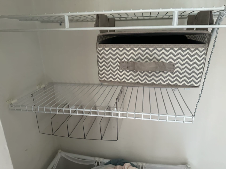 iDesign Chevron Closet Hanging Shelf Bin & Drawer - photo 2