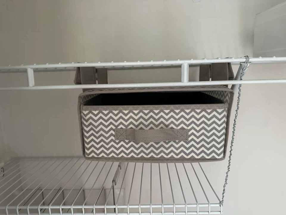 iDesign Chevron Closet Hanging Shelf Bin & Drawer - photo 3