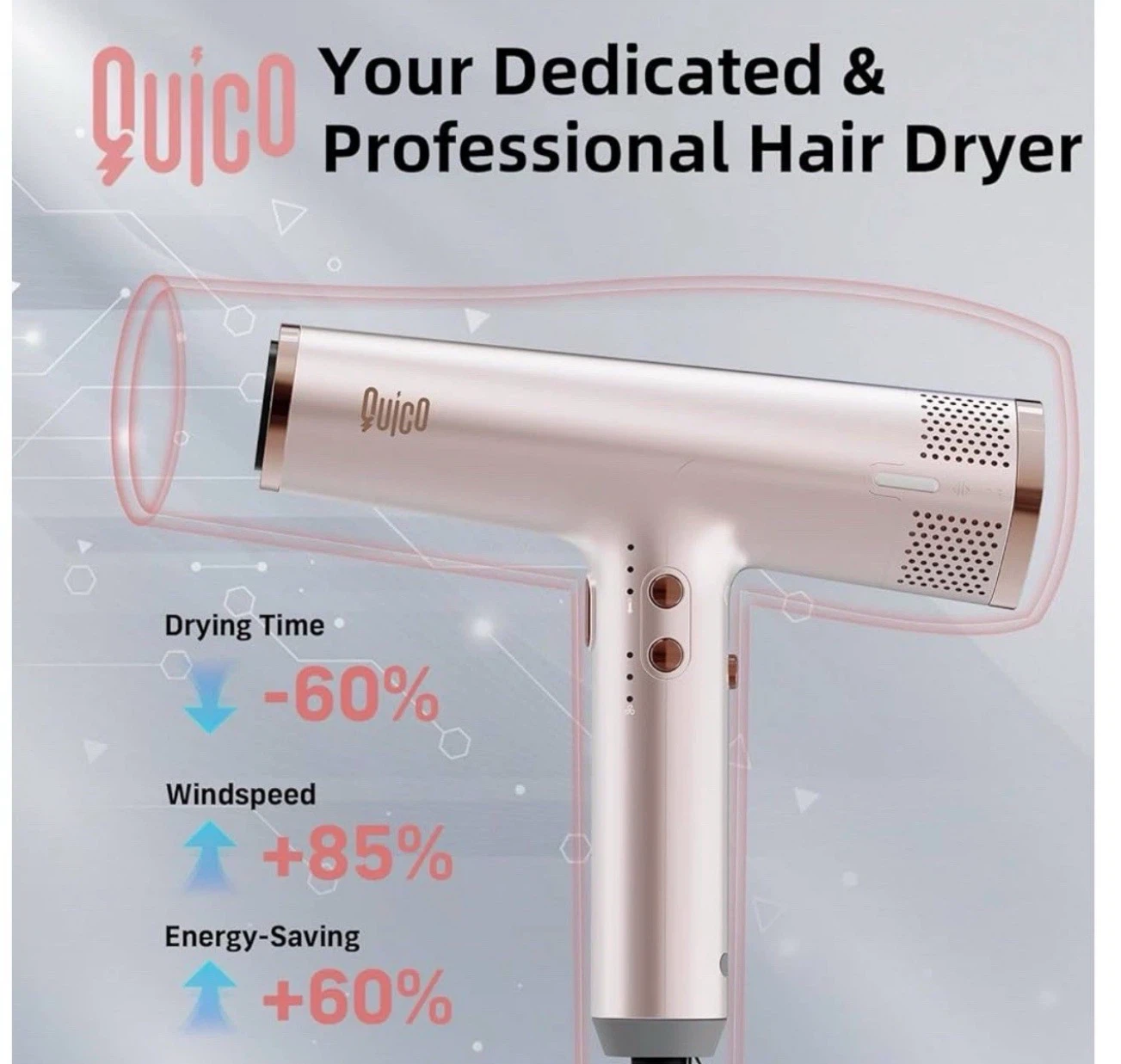 Quico High Speed Professional Hair Dryer - photo 2