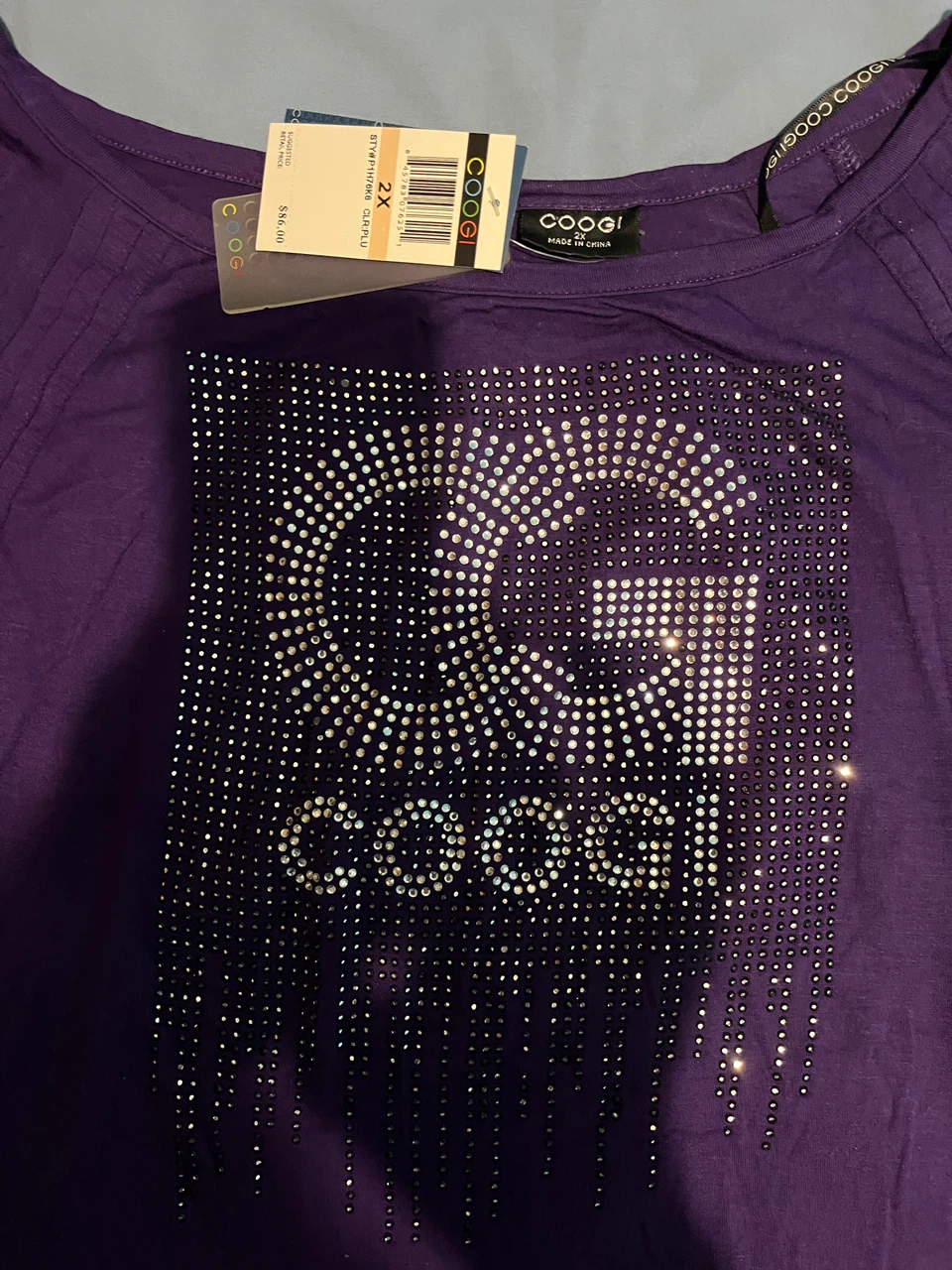 Coogi Purple Long Sleeve Blouse Size 2X - photo 2