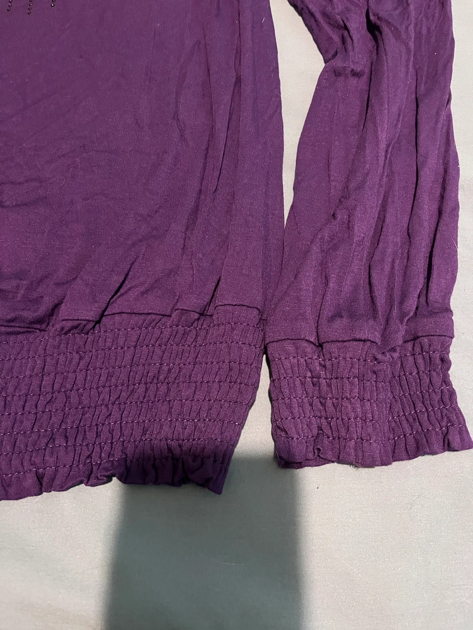 Coogi Purple Long Sleeve Blouse Size 2X - photo 4