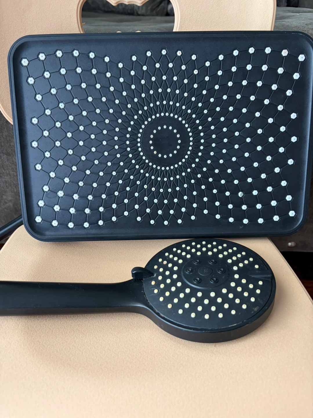 Matte Black Shower Head Set