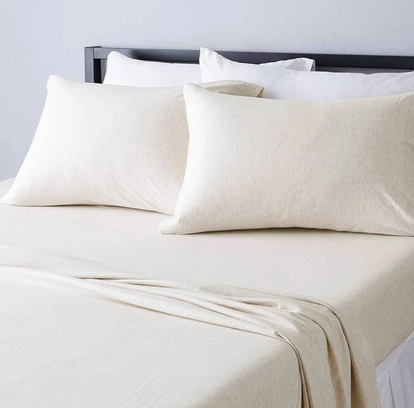King Size 100% Cotton Sheet Set - Oatmeal - photo 4