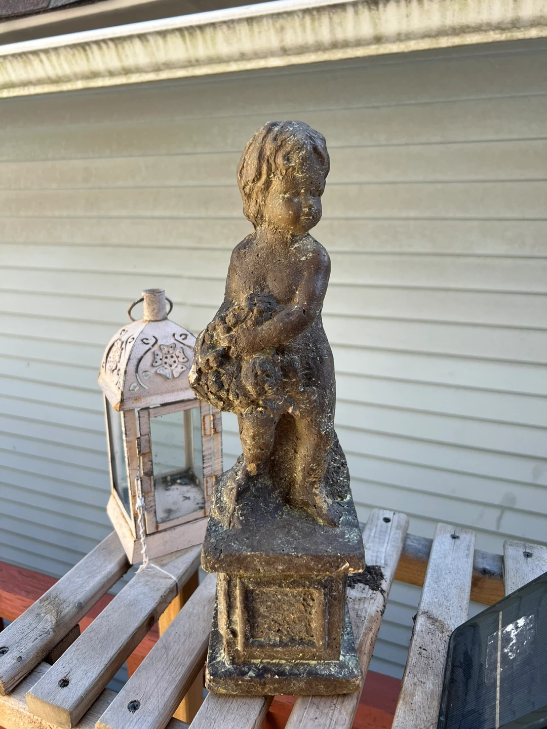 Vintage Style Cherub Garden Statue