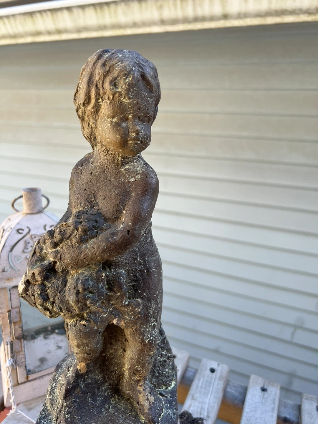 Vintage Style Cherub Garden Statue - photo 2