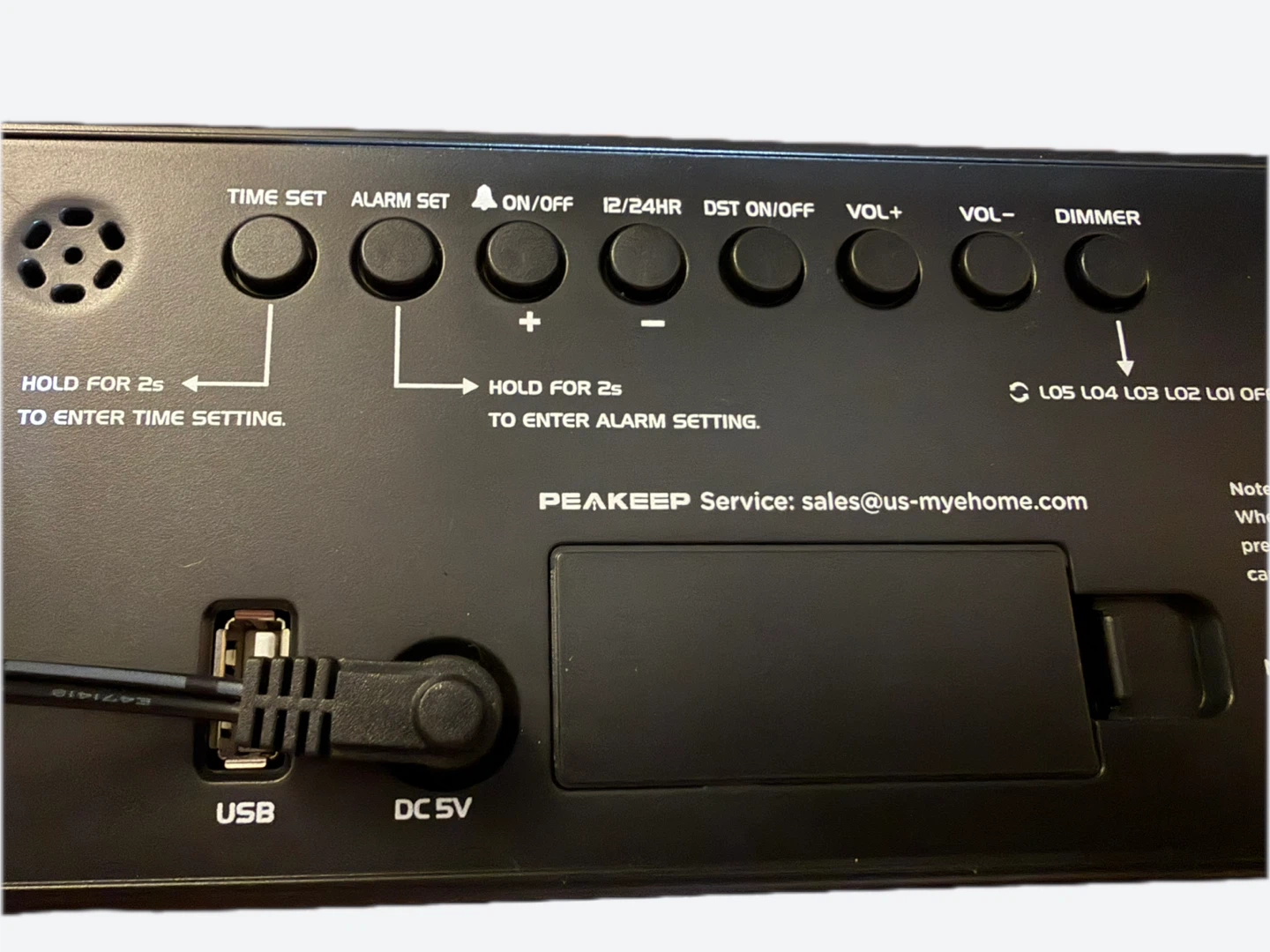 PEAKEEP Digital Alarm Clock - photo 3