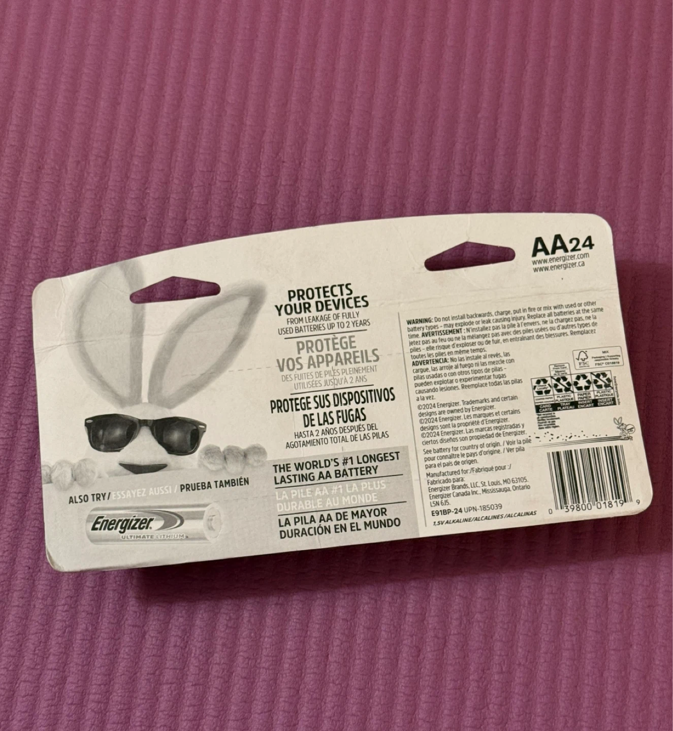 NEW✨Energizer Max AA Batteries 24 Pack - photo 2