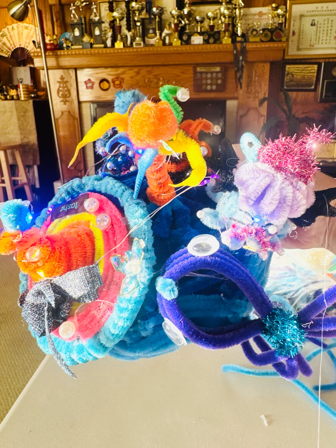 Tasha Handcrafted Pipe Cleaner Art Sculpture