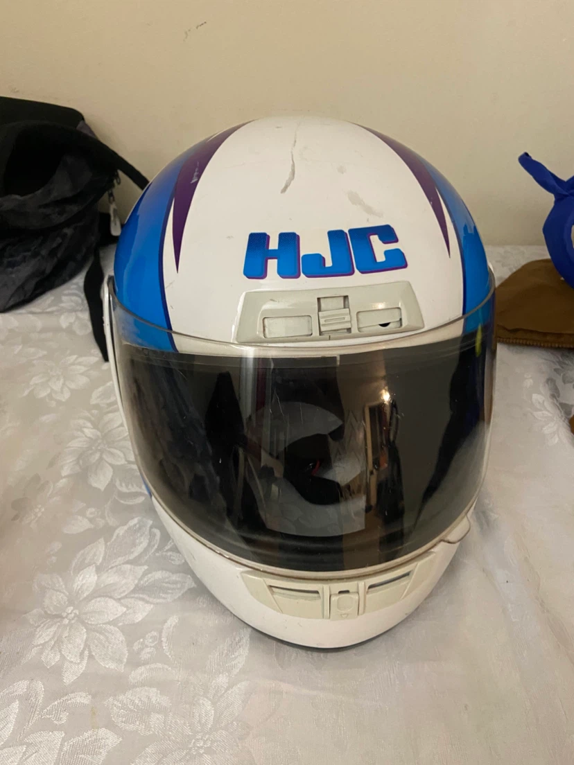 HJC Motorcycle Helmet White/Blue