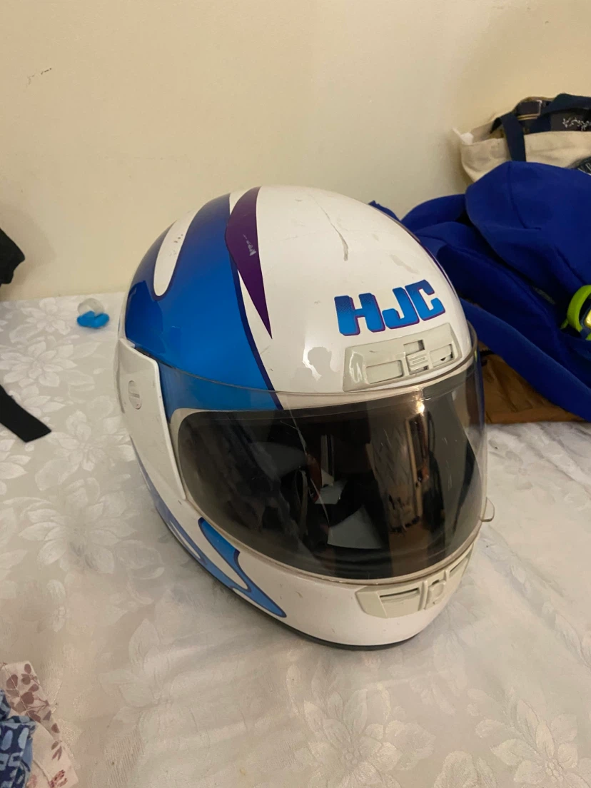 HJC Motorcycle Helmet White/Blue - photo 2