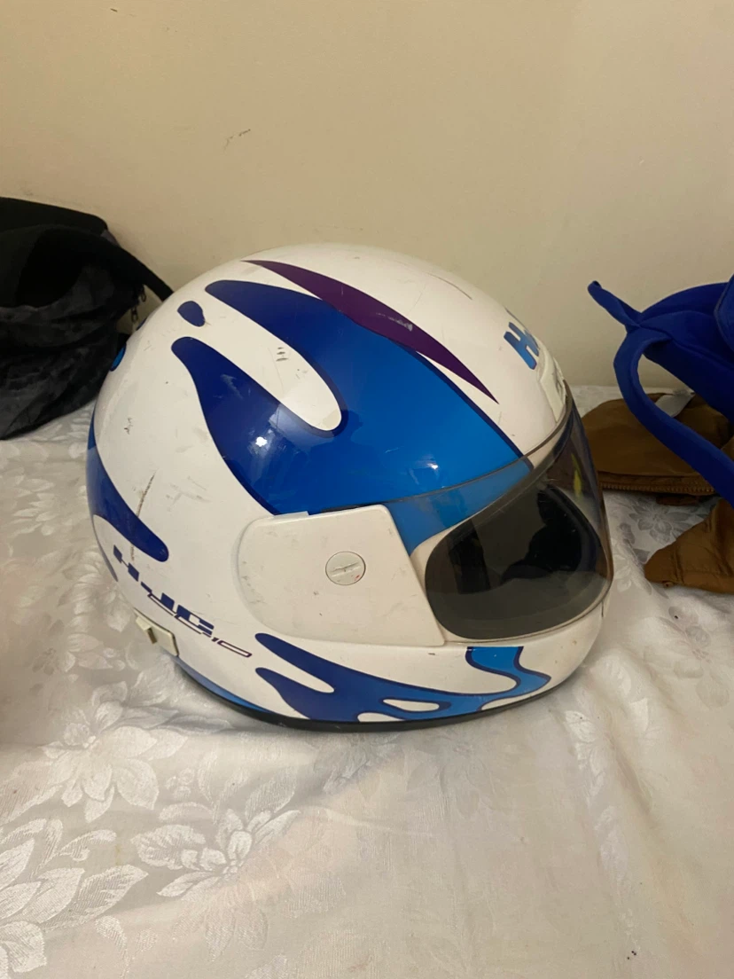 HJC Motorcycle Helmet White/Blue - photo 3