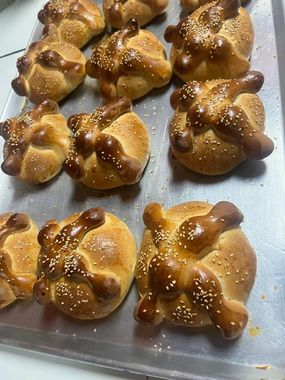 Freshly Baked Pan de Muerto