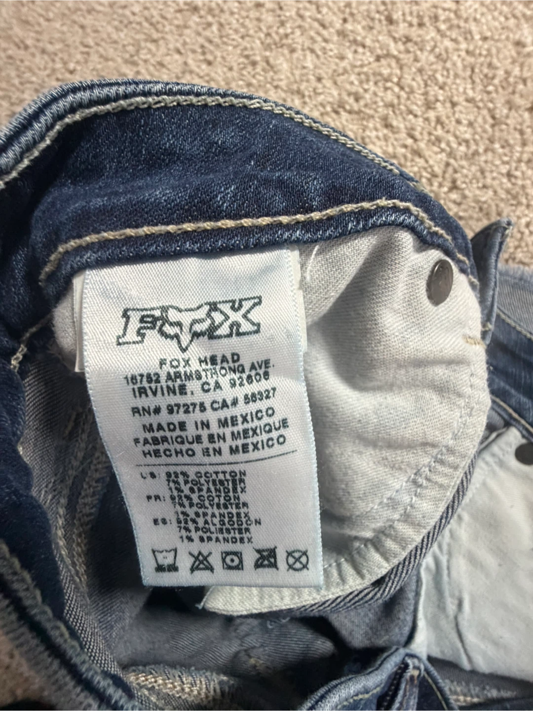Fox Head Denim Shorts - photo 3