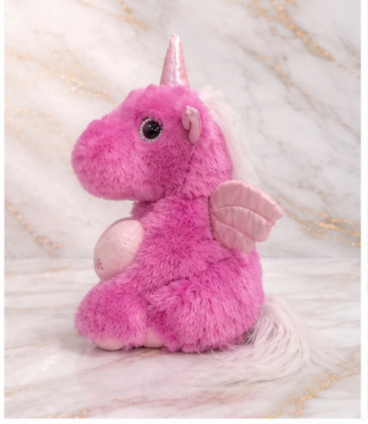 Pink Unicorn Plush Toy with Heart – Cute Gift - photo 4
