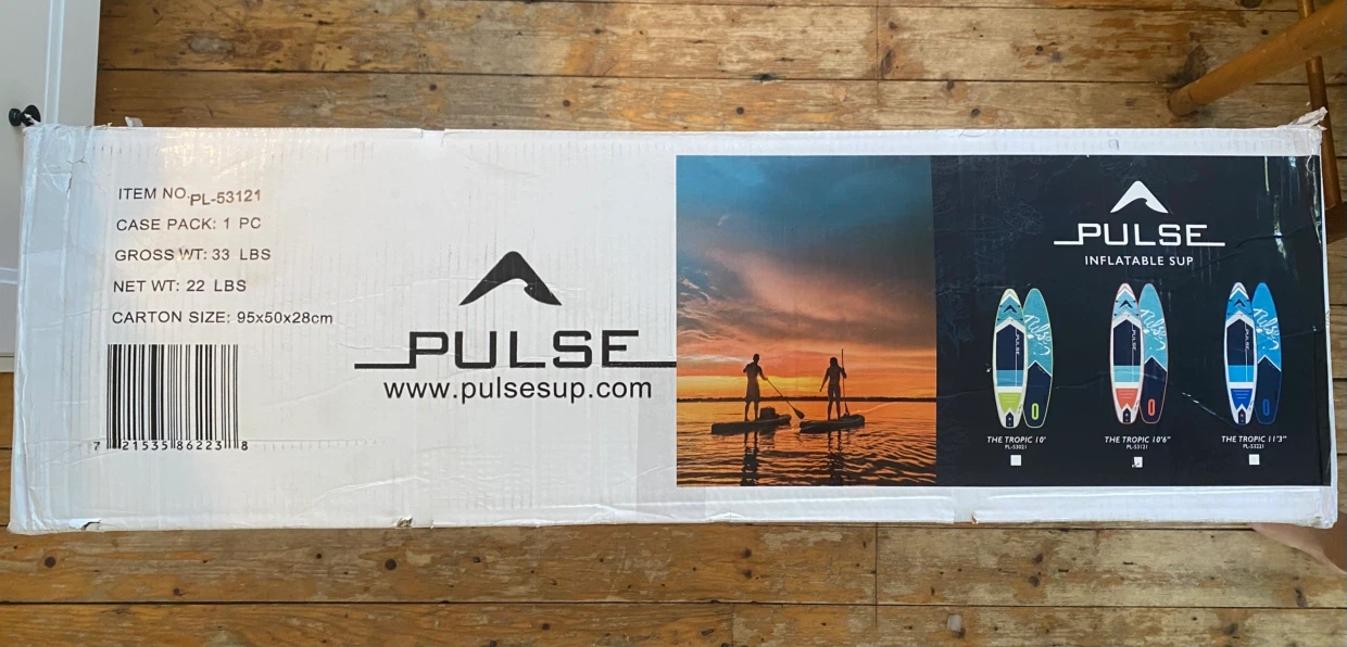 New Unopened Pulse Inflatable SUP 10'6" Stand-Up Paddleboard