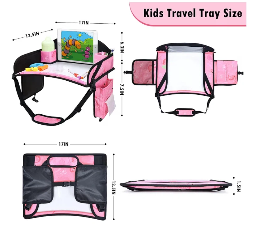 Pink Flamingo Kids Travel Tray - photo 3