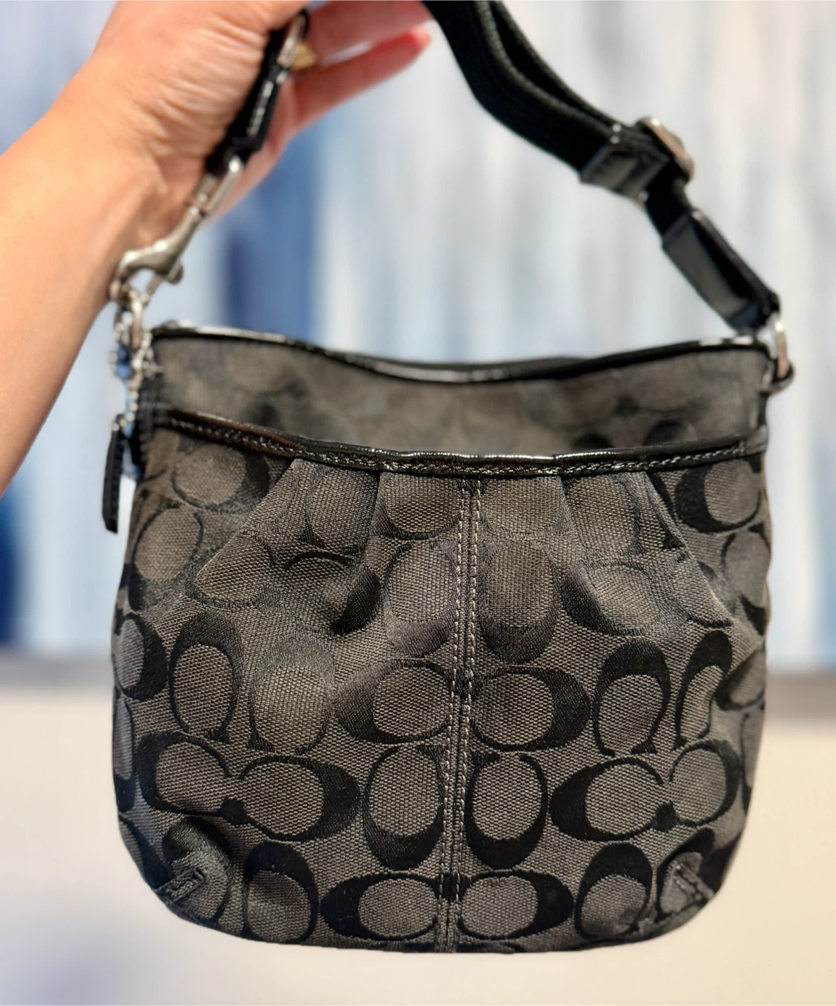 Vintage Coach Signature Small Crossbody Bag - photo 2