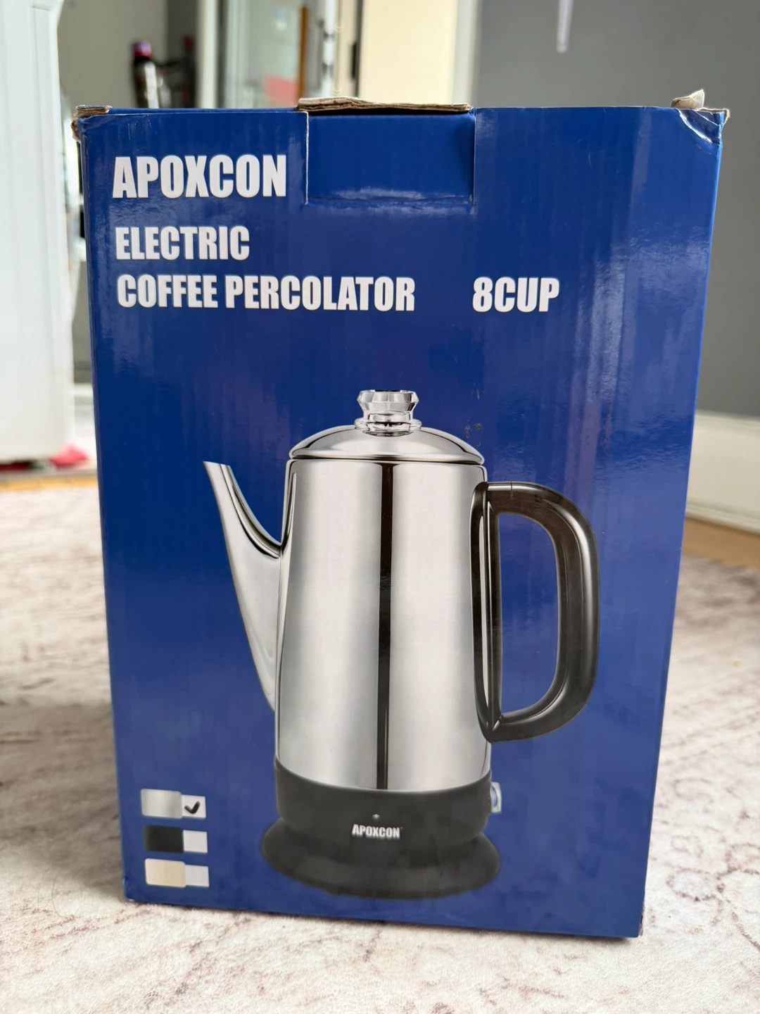 Apoxcon 8-Cup Electric Coffee Percolator - photo 2