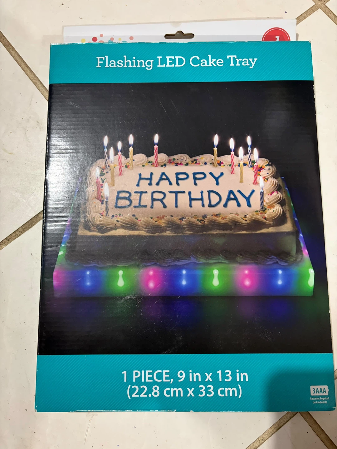 Flashing LED Cake Tray