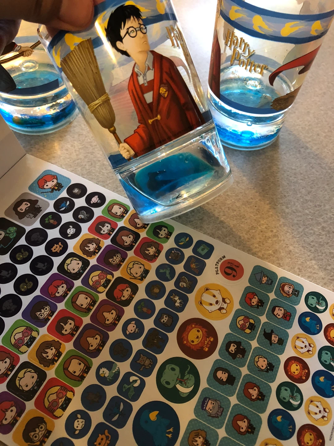 3 Harry Potter Glasses & NEW Sticker Collection - photo 2