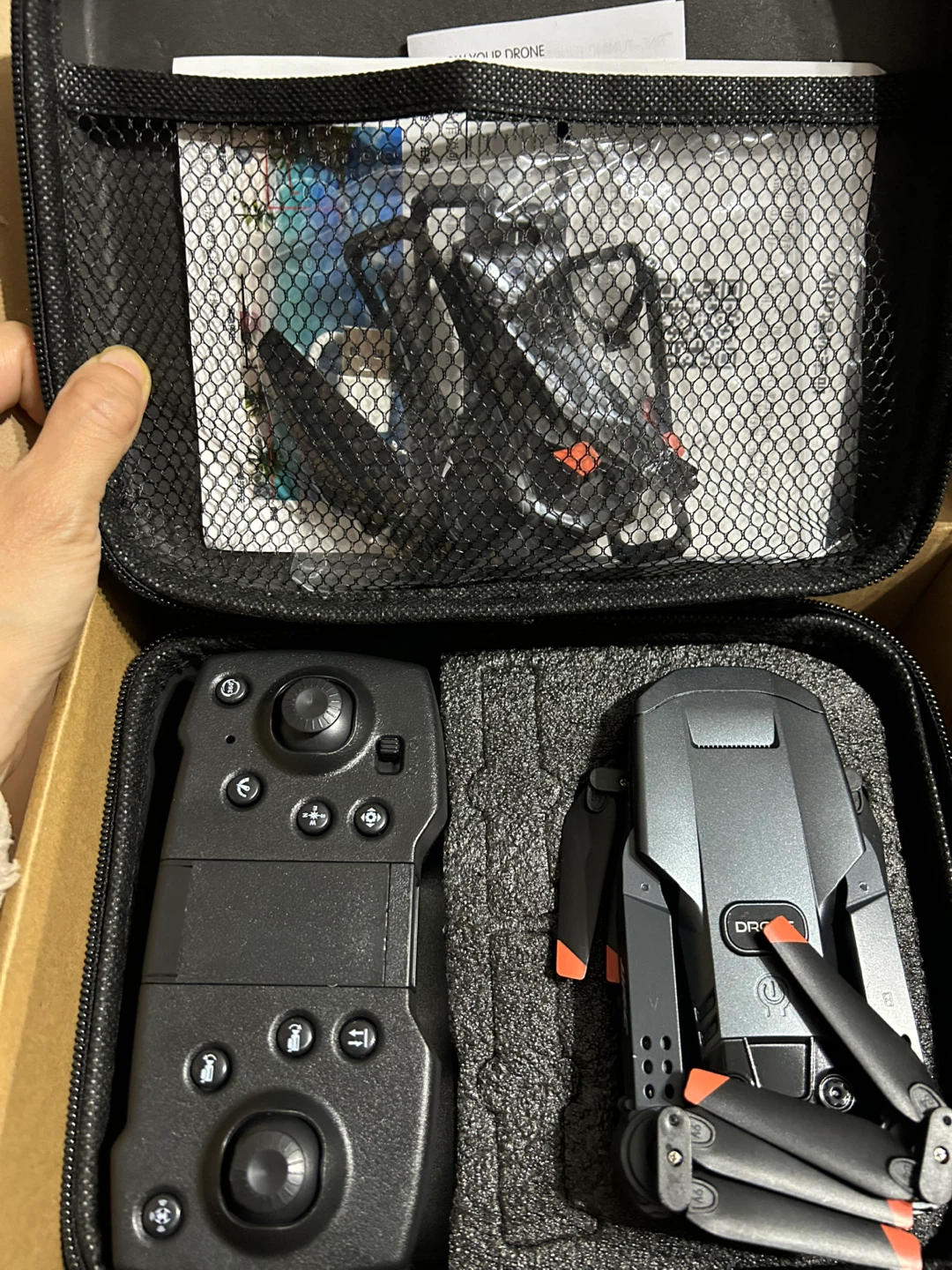 Brand New Portable Drone with Controller and Carrying Case