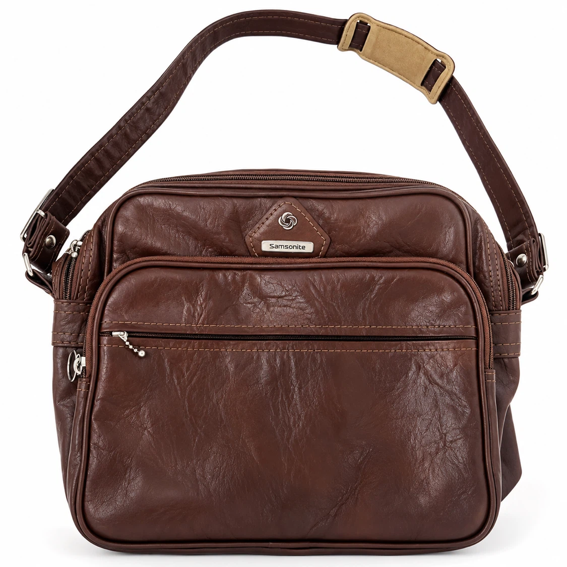 Samsonite Brown Leather Shoulder Bag