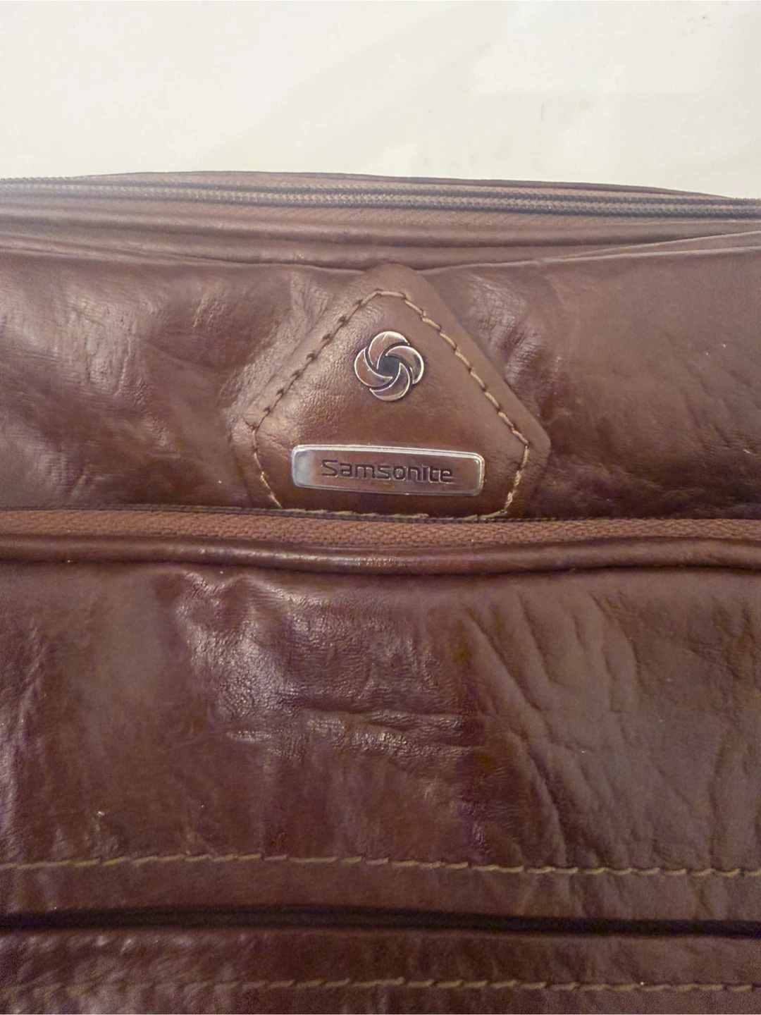 Samsonite Brown Leather Shoulder Bag - photo 3