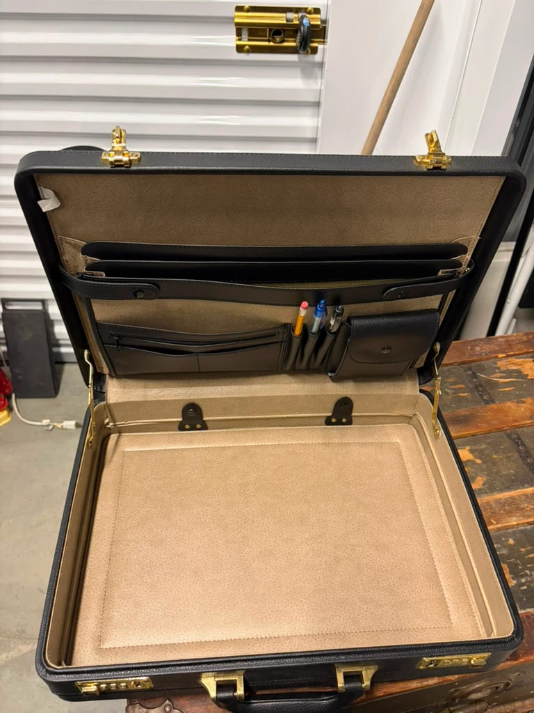 Black Hard Shell Briefcase with Combination Lock