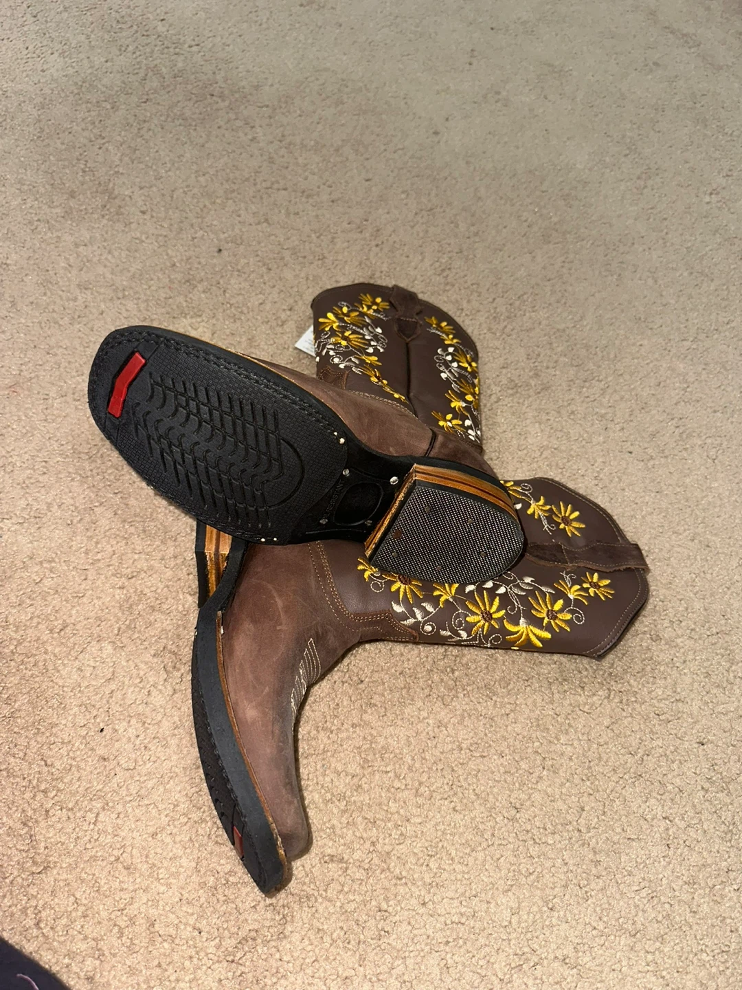 Bich Boots Brown Sunflower Western Boots - photo 2