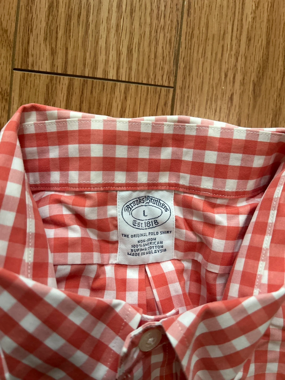 Brand New Brooks Brothers Gingham Shirt - Size Large - photo 2