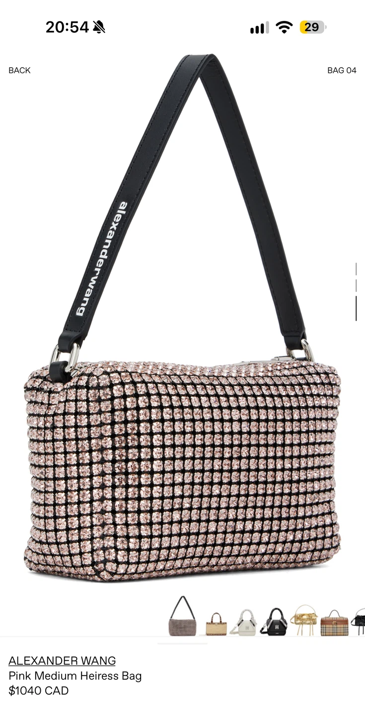Alexander Wang Pink Medium Heiress Bag - photo 5